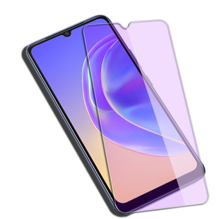 适用vivo V21海外版钢化膜V21 5G全屏V21s覆盖V21e防爆玻璃膜V21E 5G手机高清抗指纹防蓝光保护贴膜