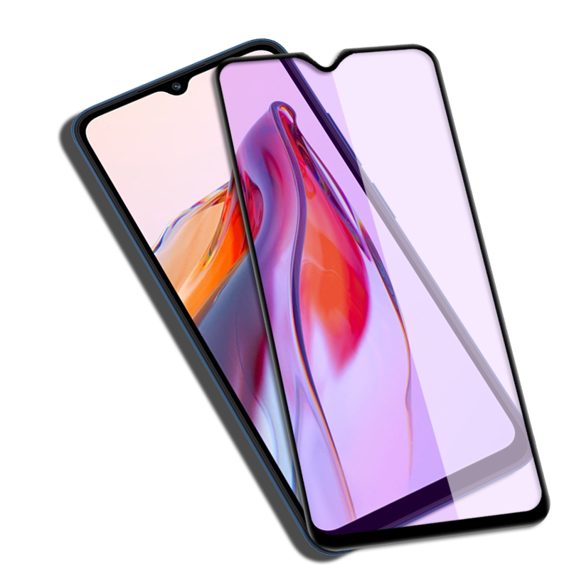 适用Redmi红米12C黑边钢化保护膜