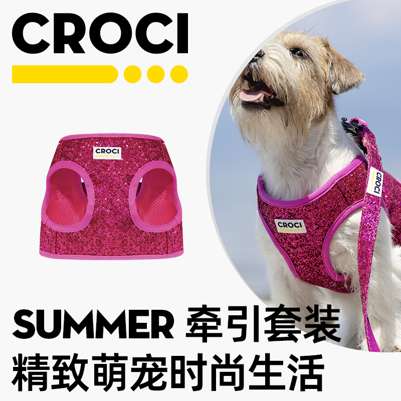 狗狗牵引绳胸背带遛狗防挣脱项圈