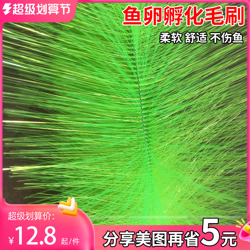鱼卵孵化草锦鲤产卵毛刷鱼巢产卵刷草金鱼产卵草繁殖草孵化刷