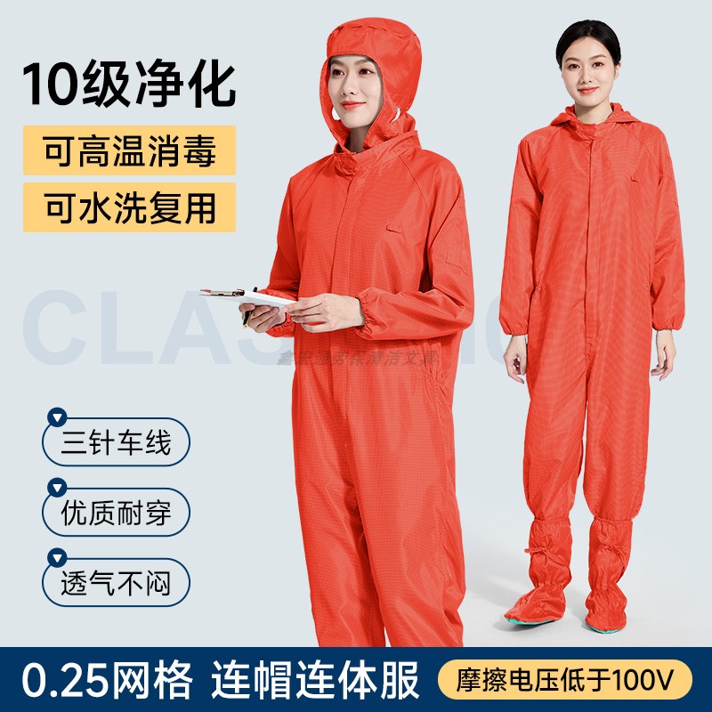 0.25网格防静电十级无尘服