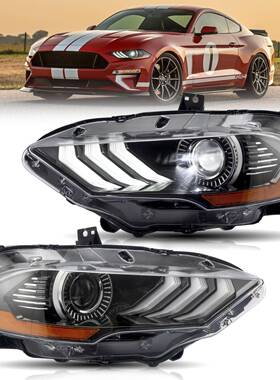 适用于2018-2021款福特野马前大灯前照明灯美版 JR3Z-13008-B LH