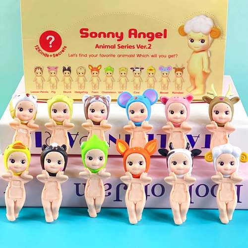 跨境盲盒趴趴天使托腮玩具装车载摆件装饰丘比特手办动漫公仔