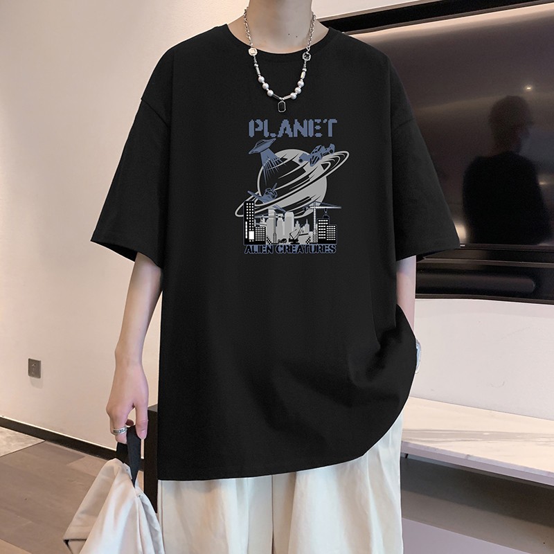 青少年短袖T恤男2025新款夏季纯棉初中生上衣男生高中生衣服男款