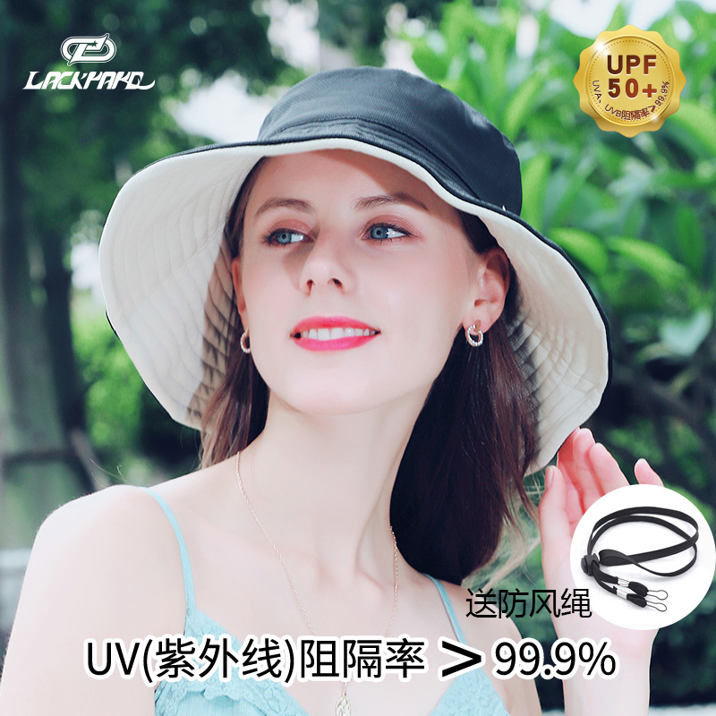 美国lackpard情侣大沿防晒帽