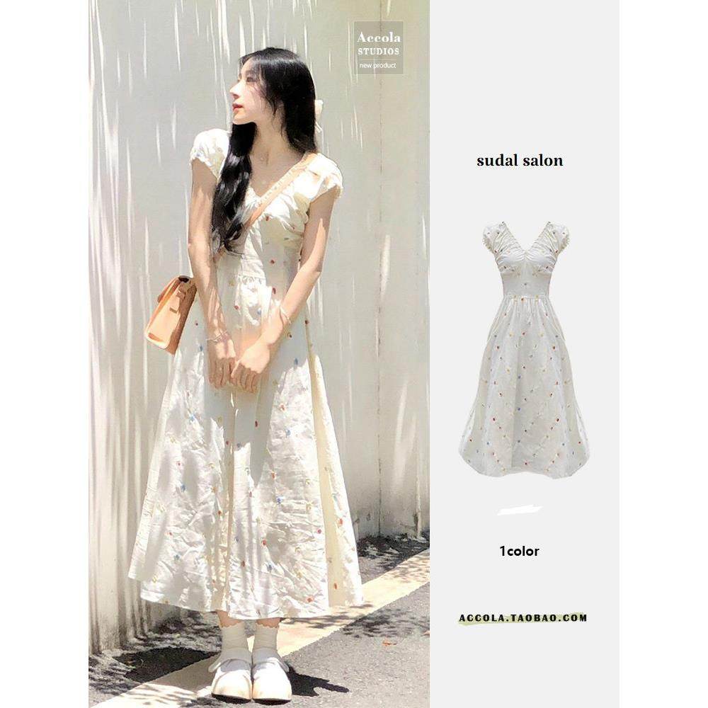 甜美感领小飞袖法式气质高