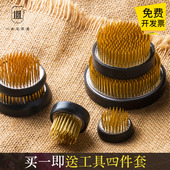 剑山插花器日式 花道花器插花底座中式 禅意固定神器花艺工具小器皿