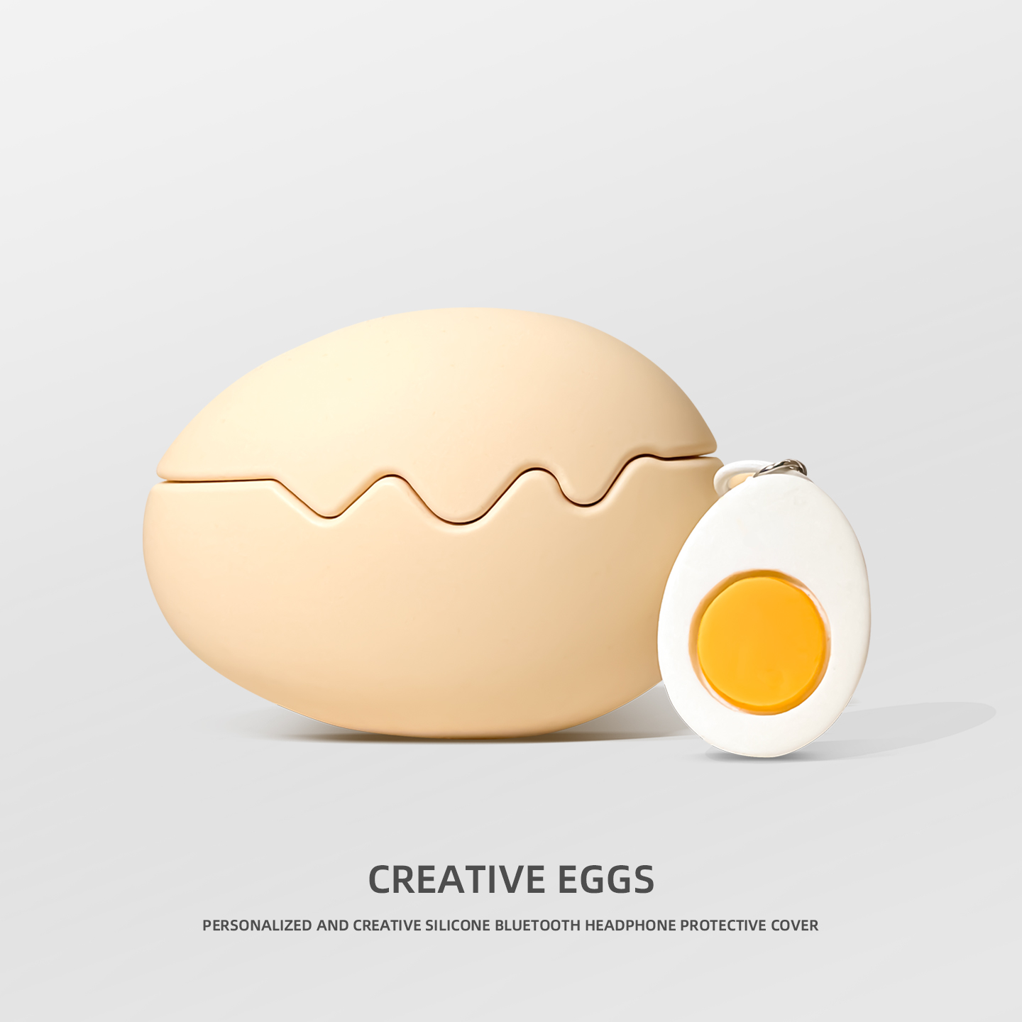 新款创意鸡蛋适用苹果耳机保护套