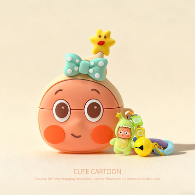 适用airpodspro3保护套三代苹果耳机壳airpods4代耳机套一二代硅胶airpods2卡通四代降噪星星人ipods1可爱新