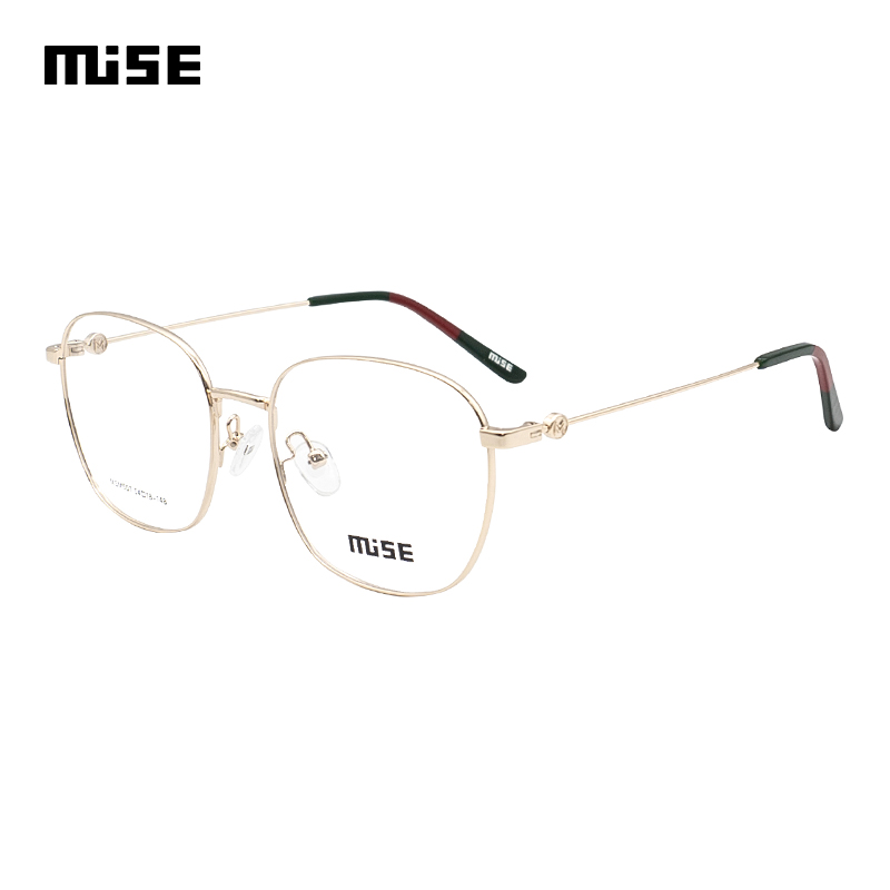 MUISE女款金色全框镜架