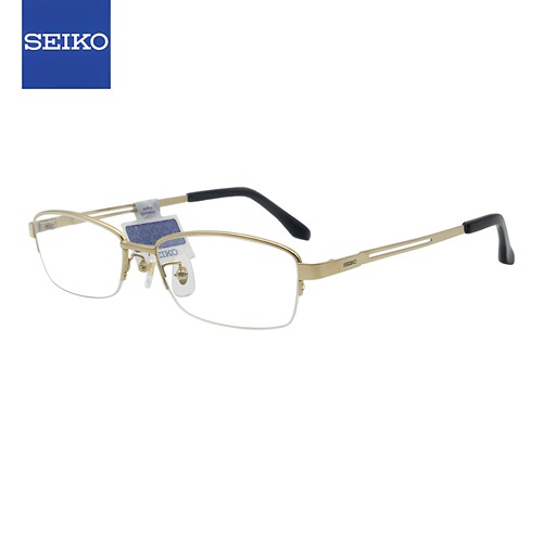 精工seiko半框钛轻型商务眼镜架