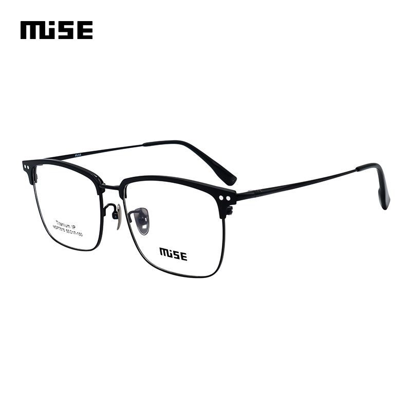 MUISE眼镜框全框超轻钛材光学镜架男女款配镜片MSPT515