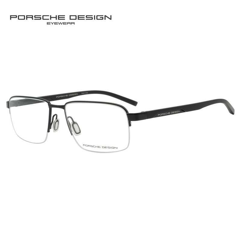 PORSCHE DESIGN保时捷眼镜框男款意大利半框金属近视眼镜架P8747