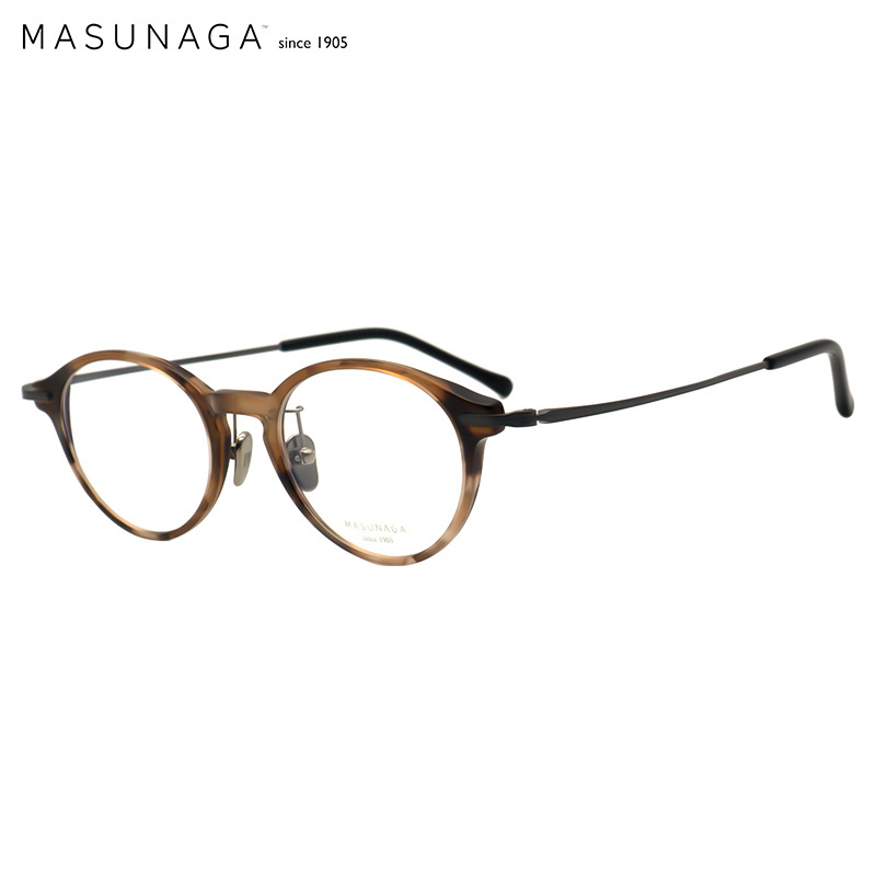 MASUNAGA增永圆框板材眼镜架