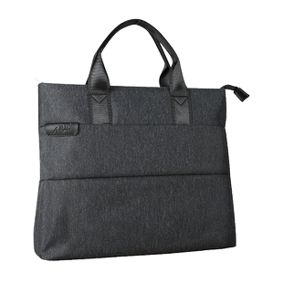 昂特文件袋 JS-807 可定制LOGO多层大容量拉链资料袋宣传档案袋单位开会办公会议袋A4男女士公文包帆布手提包