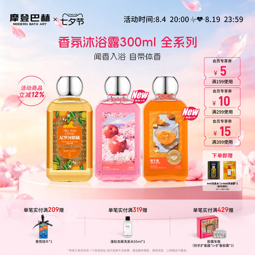 尼罗河柑橘香氛沐浴露伪体香淡香