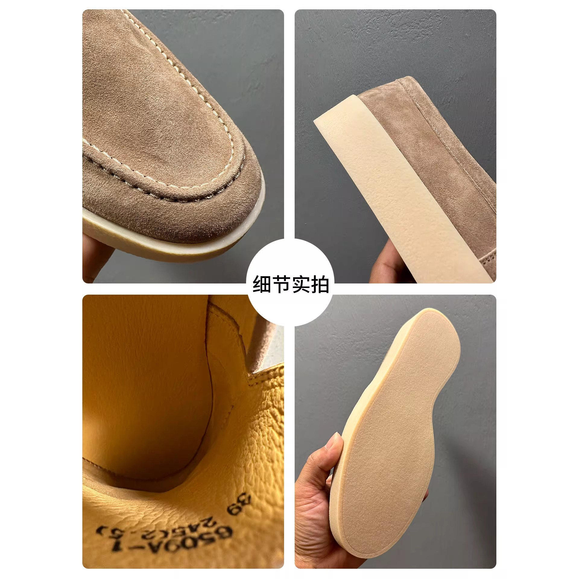 狠货2026春季新款真皮一脚蹬乐福鞋男士休闲懒人鞋防护用品防护鞋,居家日用,防护鞋,淘宝优惠券,粉丝福利购,淘宝优惠卷