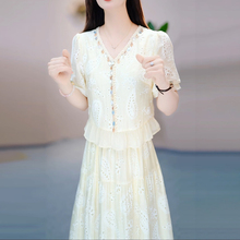 连衣裙2025新款女夏季十三行今年流行爆款超火减龄气质轻奢高级感