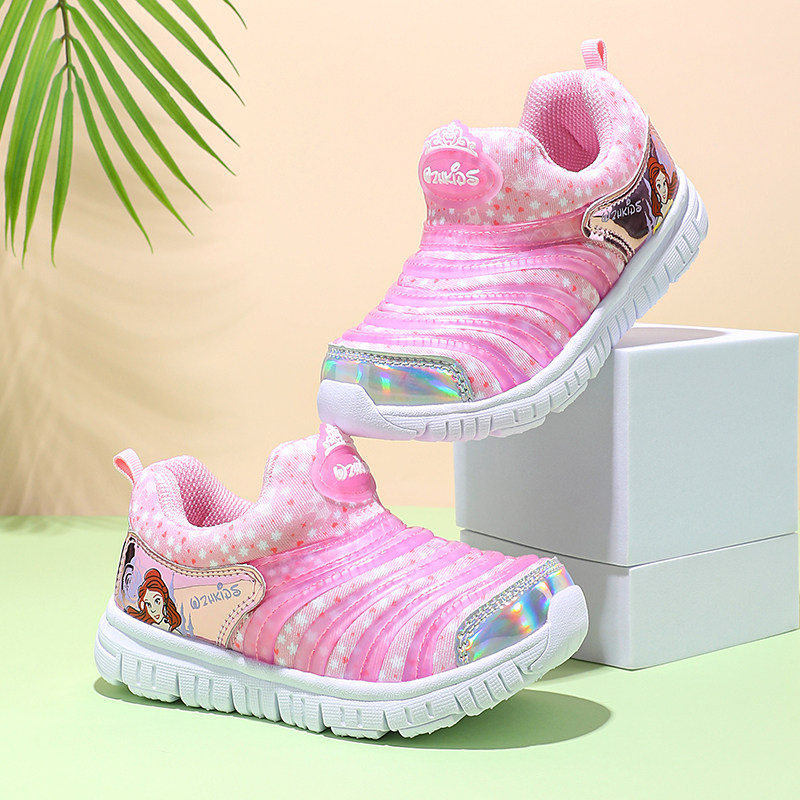 断码清仓儿童毛毛虫鞋春秋款男女童一脚蹬鞋中小童轻便网面运动鞋