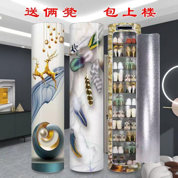 智能杀菌消毒 创意360度旋转鞋柜 圆形圆柱鞋架 家用多功能储物柜,收纳整理,鞋柜,淘宝优惠券,粉丝福利购,淘宝优惠卷