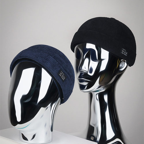 帽子秋冬季新款韩版百搭鸭舌帽灯芯绒纯色遮阳棒球帽男女通用