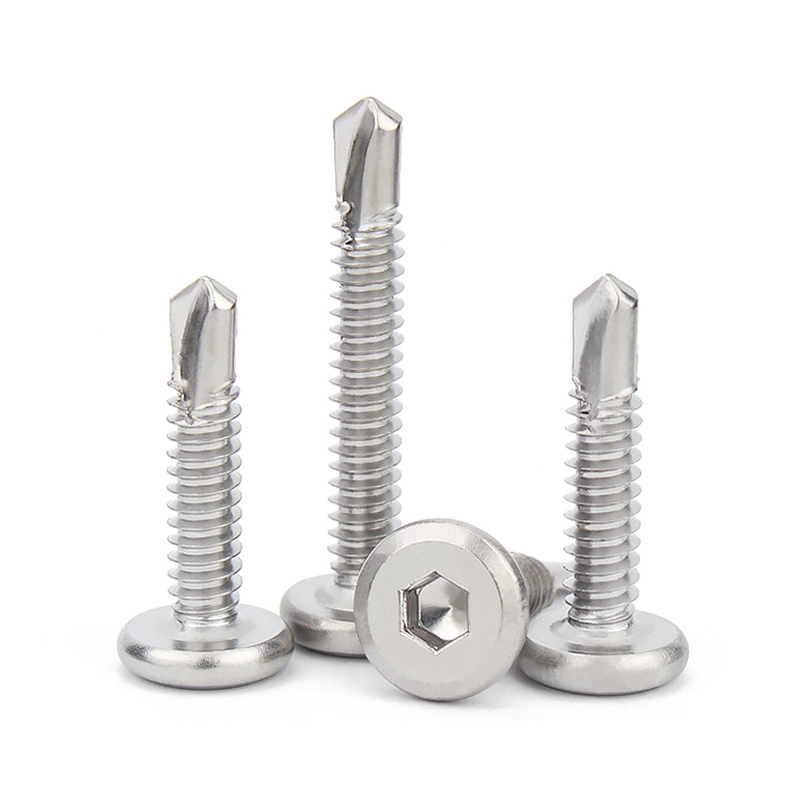 平头内六角自攻自.41倒螺丝边专用钻50钻尾M5不锈钢燕尾螺钉护栏