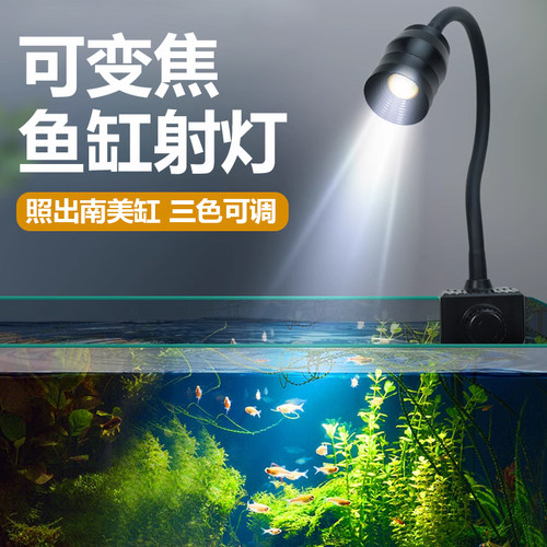 南美射灯变色鱼缸灯变焦灯