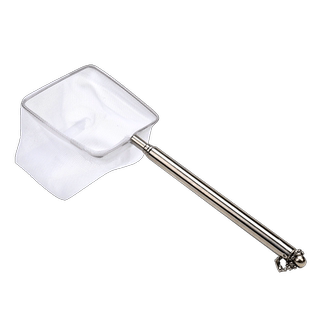 不锈钢可伸缩捞鱼网鱼缸捞小号3d渔捞抄网兜密网热带观赏鱼捞鱼网