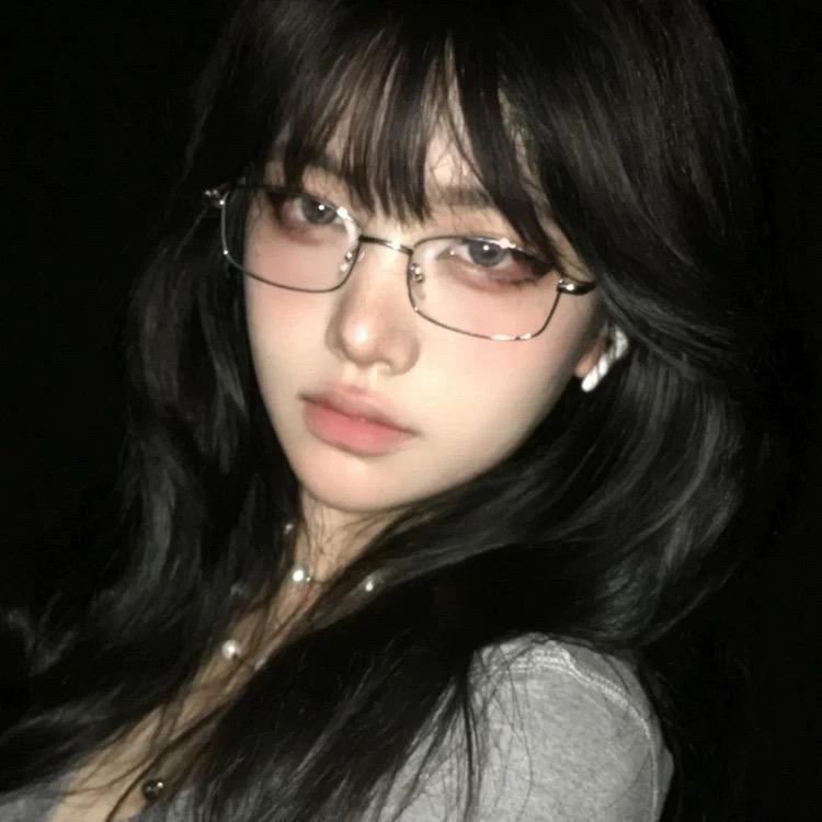 韩版银丝精致眼镜女近视可配度数法式复古银边防蓝光窄框眼镜架