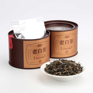 六妙白茶2006年一级白牡丹正宗福鼎年份老白茶福建散茶叶罐装 36g
