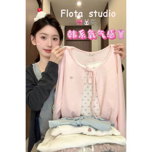 时尚 百搭针织女款 小众长袖 上衣2025秋季 A56 油油 上A1 flota