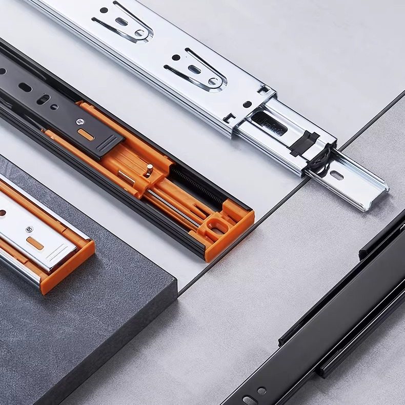 左邻抽屉三节轨阻尼缓冲轨道加厚反弹滑道抽拉静音导轨橱柜滑轨,基础建材,导轨,淘宝优惠券,粉丝福利购,淘宝优惠卷
