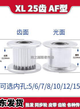 EVL/AATFW现货同步轮XL25齿槽宽11/14光轮惰轮张紧轮轴承孔5-15mm