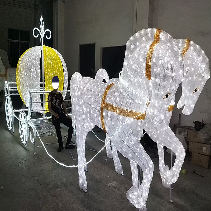 户外led发光马年造型灯