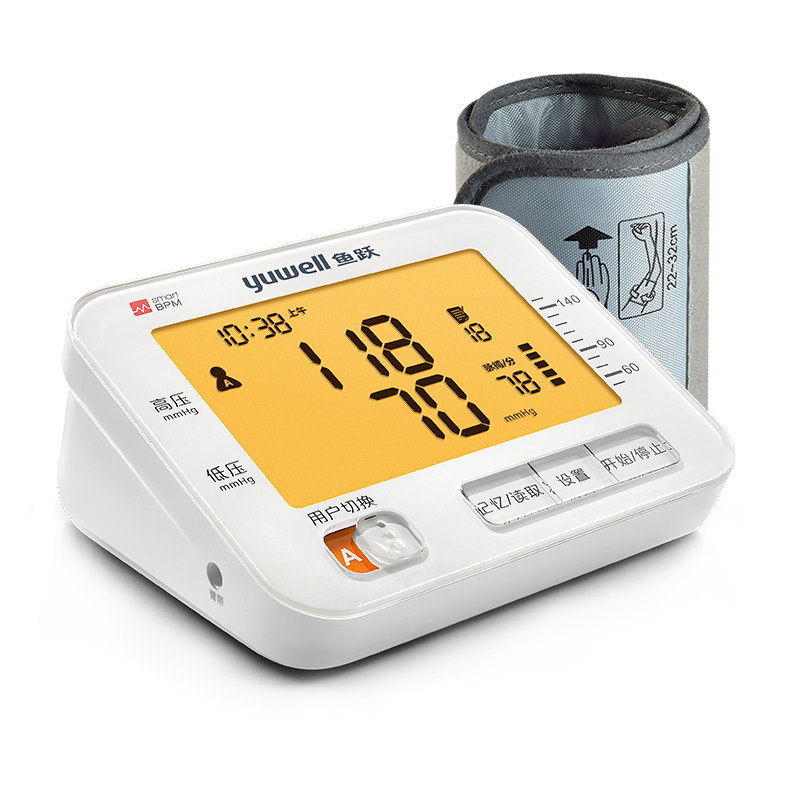 鱼越血压测量计仪家用全自动高精准电动690cr测血圧机器高血压表