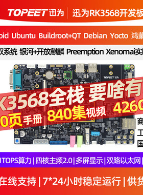 迅为RK3568开发板ARM核心板瑞芯微人工智能AI鸿蒙Linux安卓鸿蒙