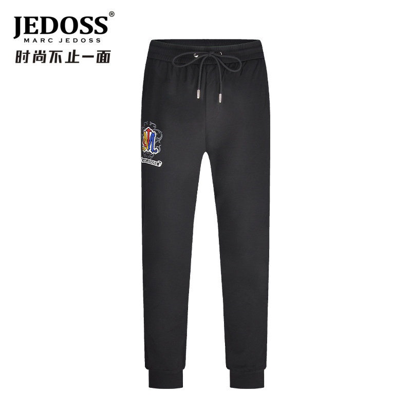 植绒印花针织运动裤休闲裤爵迪斯