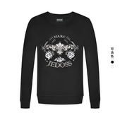 JEDOSS LOGO刺绣烫钻圆领套头卫衣薄AM054 新款 爵迪斯男装 2025秋季