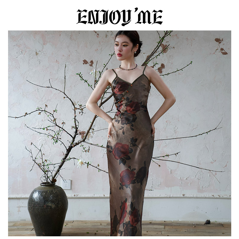 ENJOYME商场同款吊带连衣裙