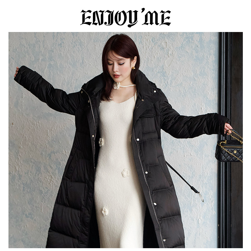 ENJOYME商场同款法式针织连衣裙