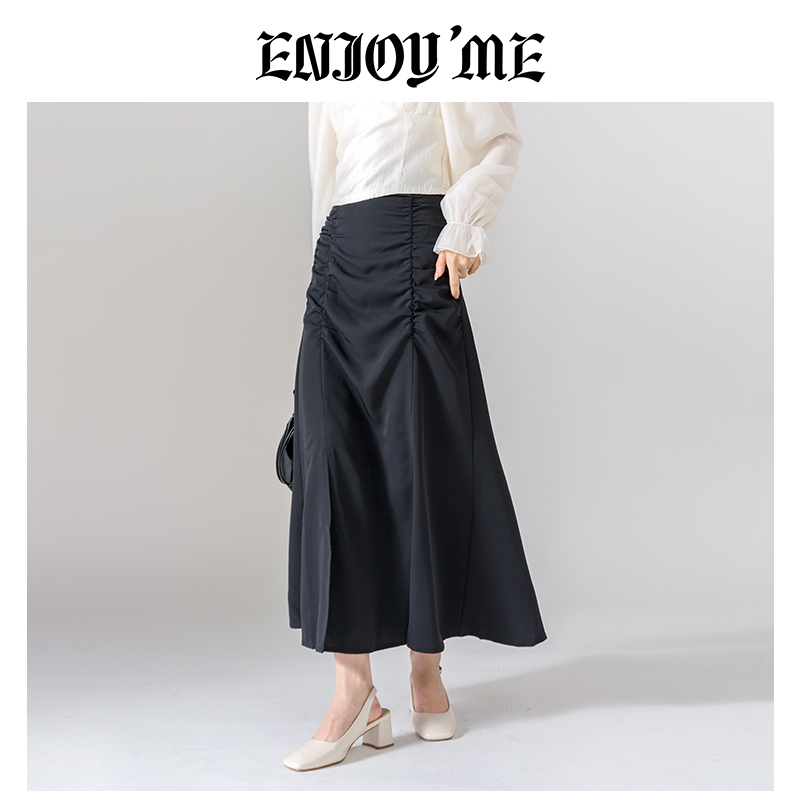 ENJOYME高腰鱼尾半身裙女长裙