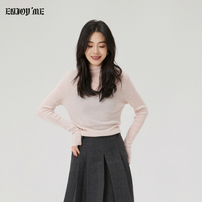 ENJOYME商场同款镶钻针织毛衣