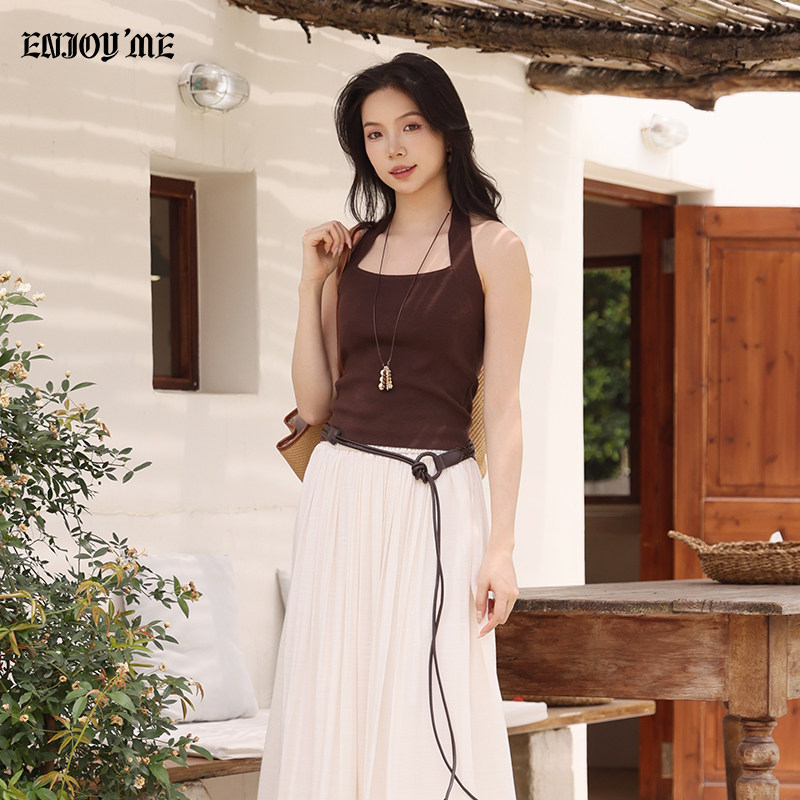 ENJOYME辣妹风吊带半身裙两件套