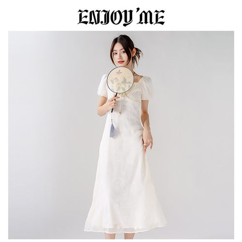 ENJOYME新中式国风连衣裙女