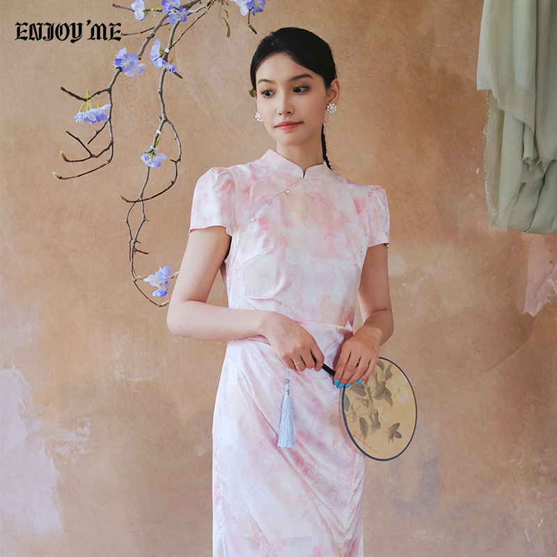 ENJOYME新中式国风盘扣旗袍裙