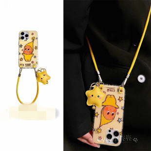 适用魅族21note手机壳20classic旋转星星人meizu卡通挂件18x可拎手绳17pro可背斜挎16th小众高级plus可爱时尚