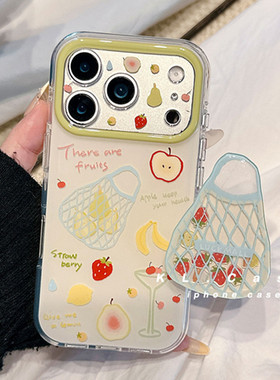 适用红米note15/14手机壳turbo5/4/3水果购物袋13/12/11/10摇摇乐支架k90k80k70k60k50k40k30k20卡通9/8/7E新