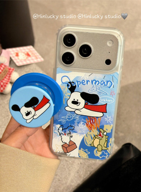 适用oppoA58手机壳A1A2A3A5A6pro超人小狗a97a96a93a92s磁吸支架a55a57a53磨砂A72a79a77卡通可爱a32A11A35新