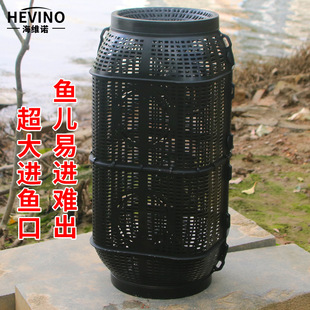 鱼龙笼只进不出新款捕捉鱼笼地网笼花篮特大号沉底倒须口防逃捕虾
