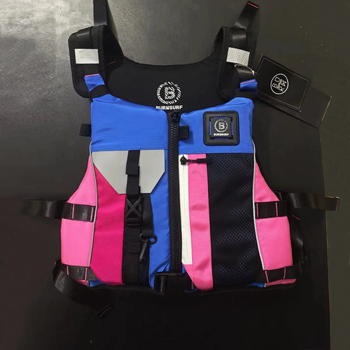 班夫burnsurf芭比粉少女拼大浮力救生衣便携背心路亚桨板海钓游泳